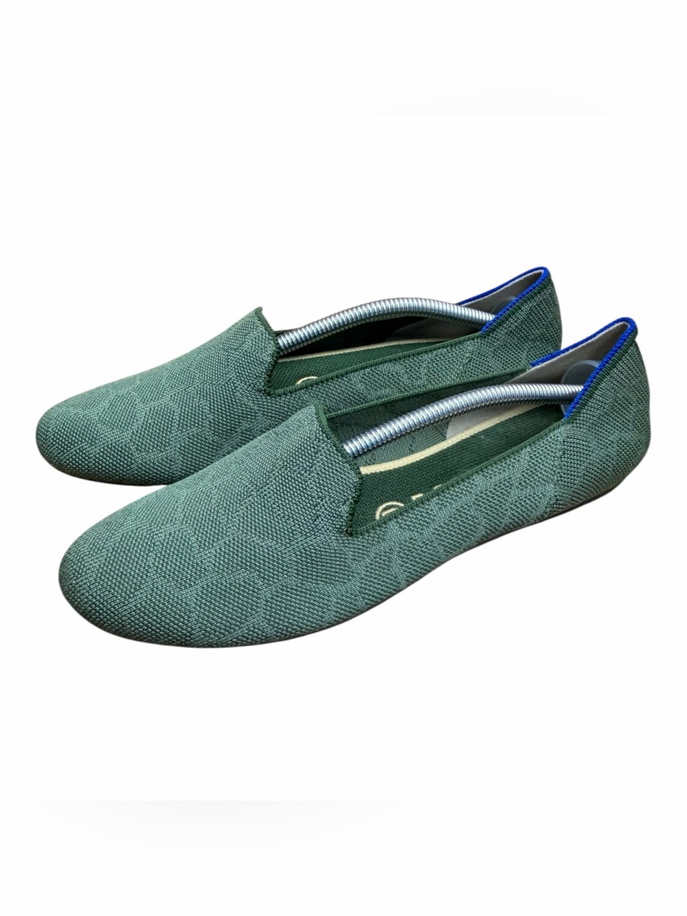 Rothy's size 8.5 Slip-On Loafers in Teal Green shoes flat